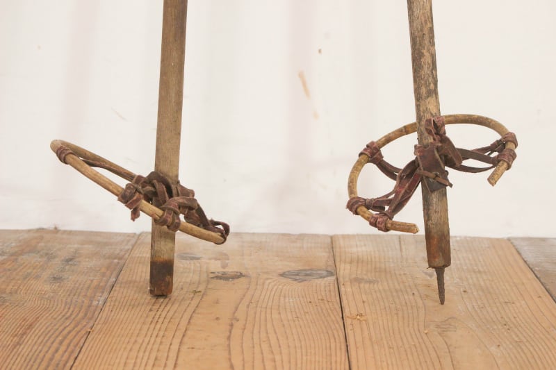 フランス スキー 木製ストック ブロカント ヴィンテージ アンティーク