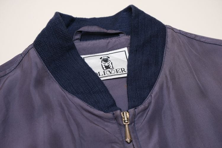 90's OLIVER by VALENTINO silk zip-up Jacket | GARYO 90's OLIVER by VALENTINO silk zip-up Jacket | GARYO