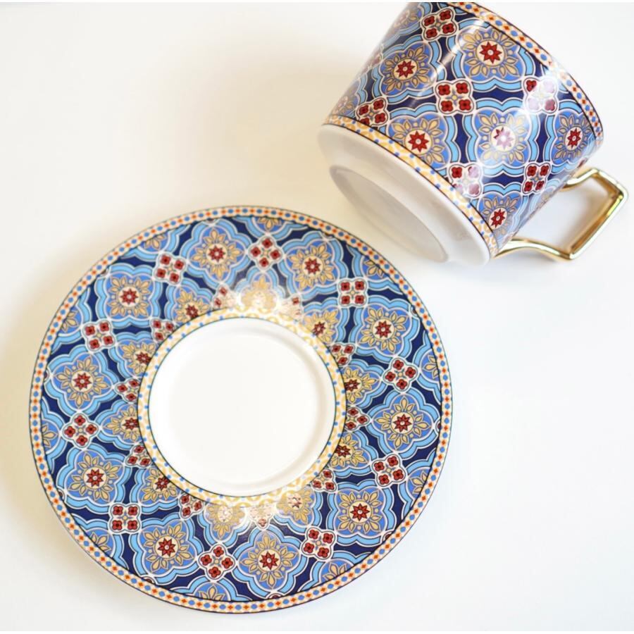 モロッコ雑貨 ティーカップ3色セット