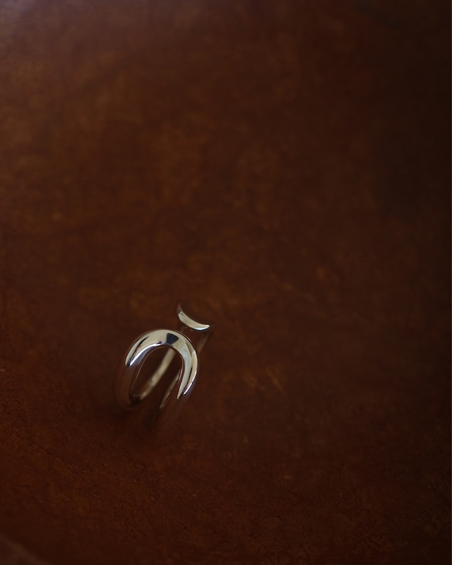 Safety pin ring   Silver