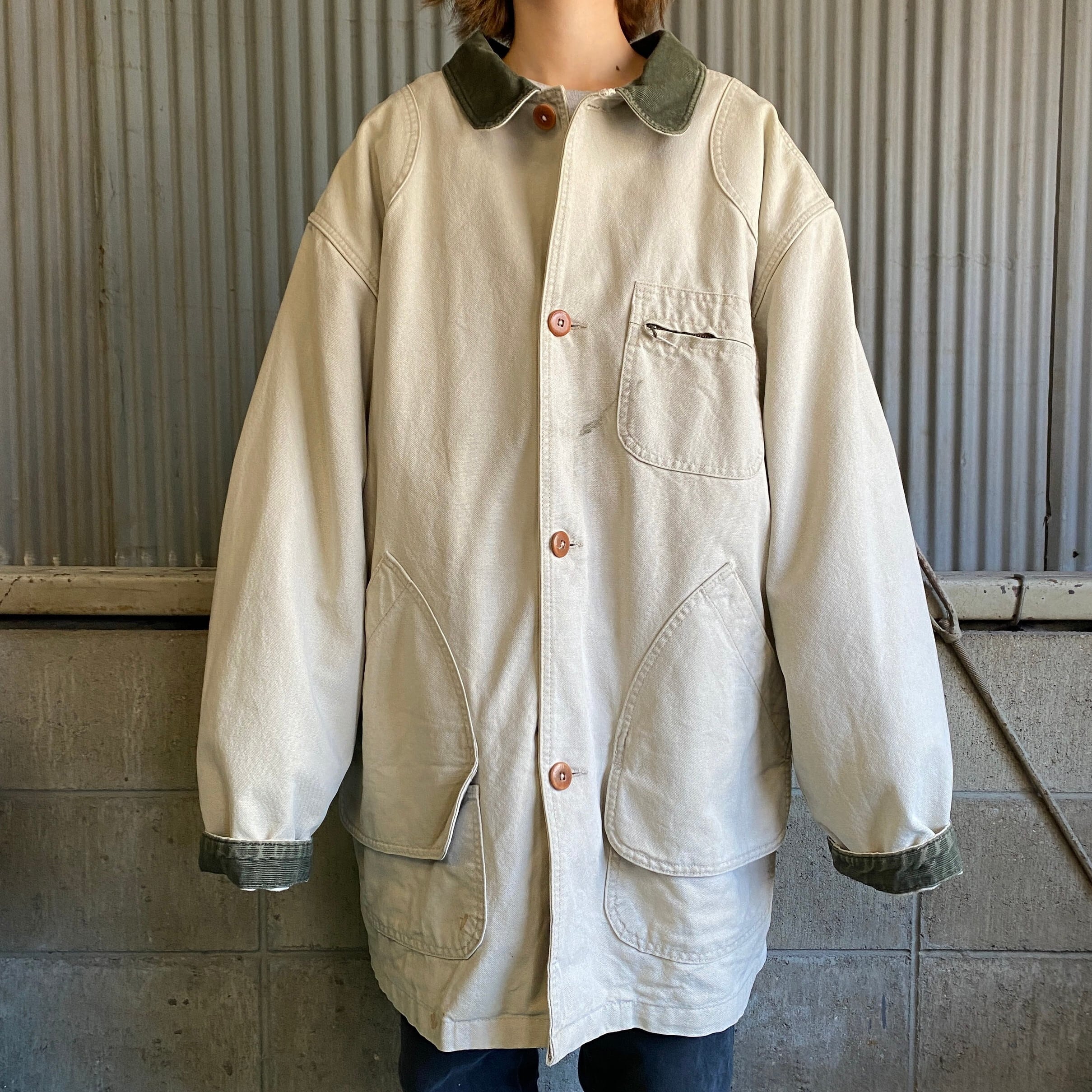 80s USA製 L.L.Bean ハンティングジャケット バーガンディ XL