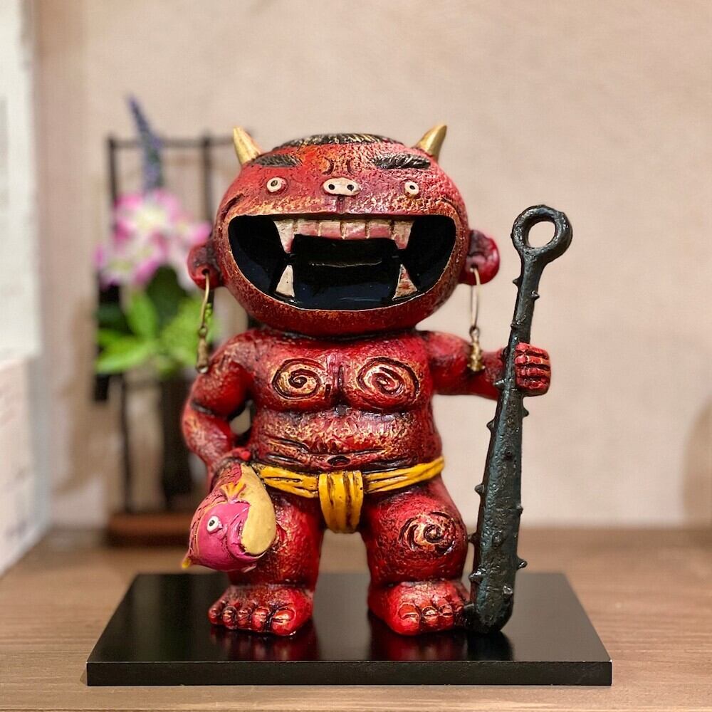 鬼・赤鬼・節分・魔除け・裁縫・手芸・置物・人形・ハンドメイド