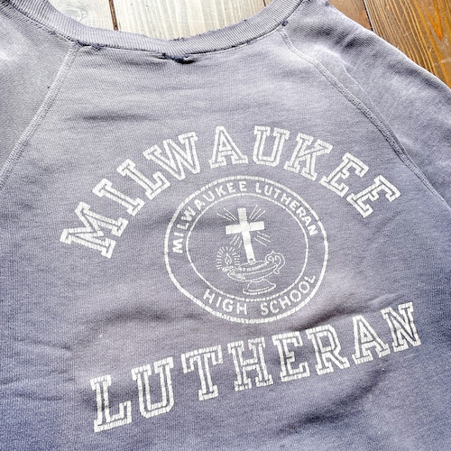 60s  CHAMPION Runners tag 〝MILWAUKEE LUTHERN〟 Sweat Shirt