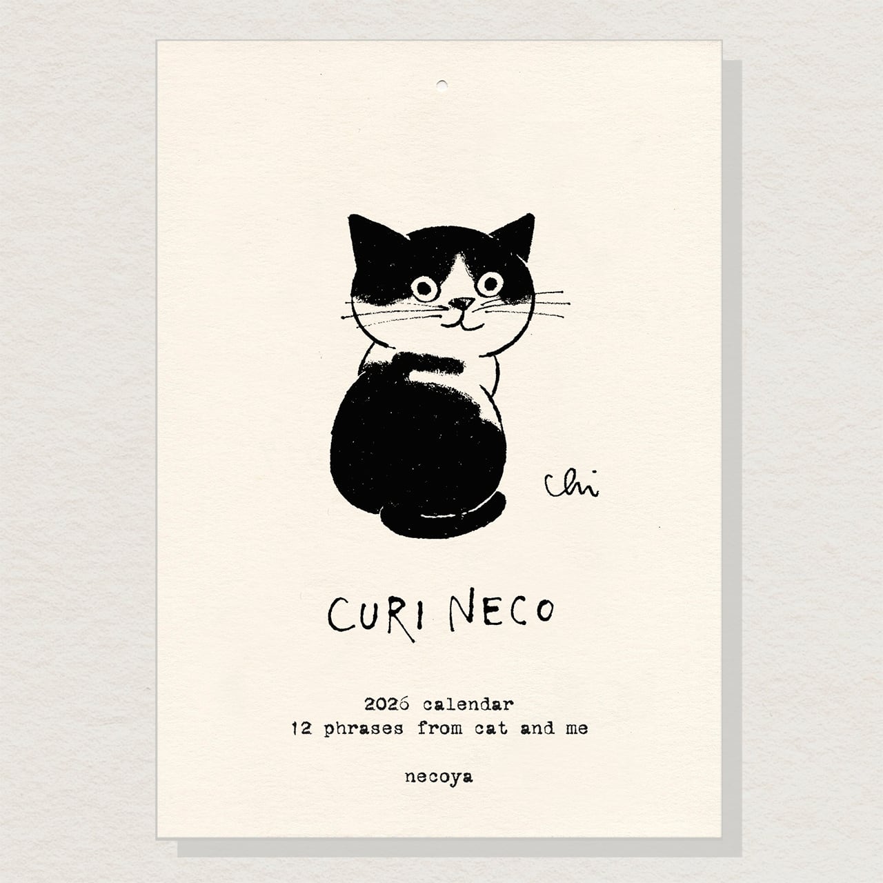 SALE♪2026くりねこカレンダー“12phrases from cat and me” | necoya