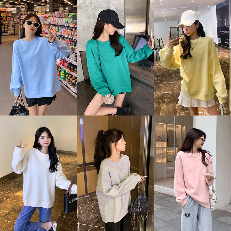 オータムルーズセーター レッドトップス 秋物 6Du_Shop_Women1274106056
