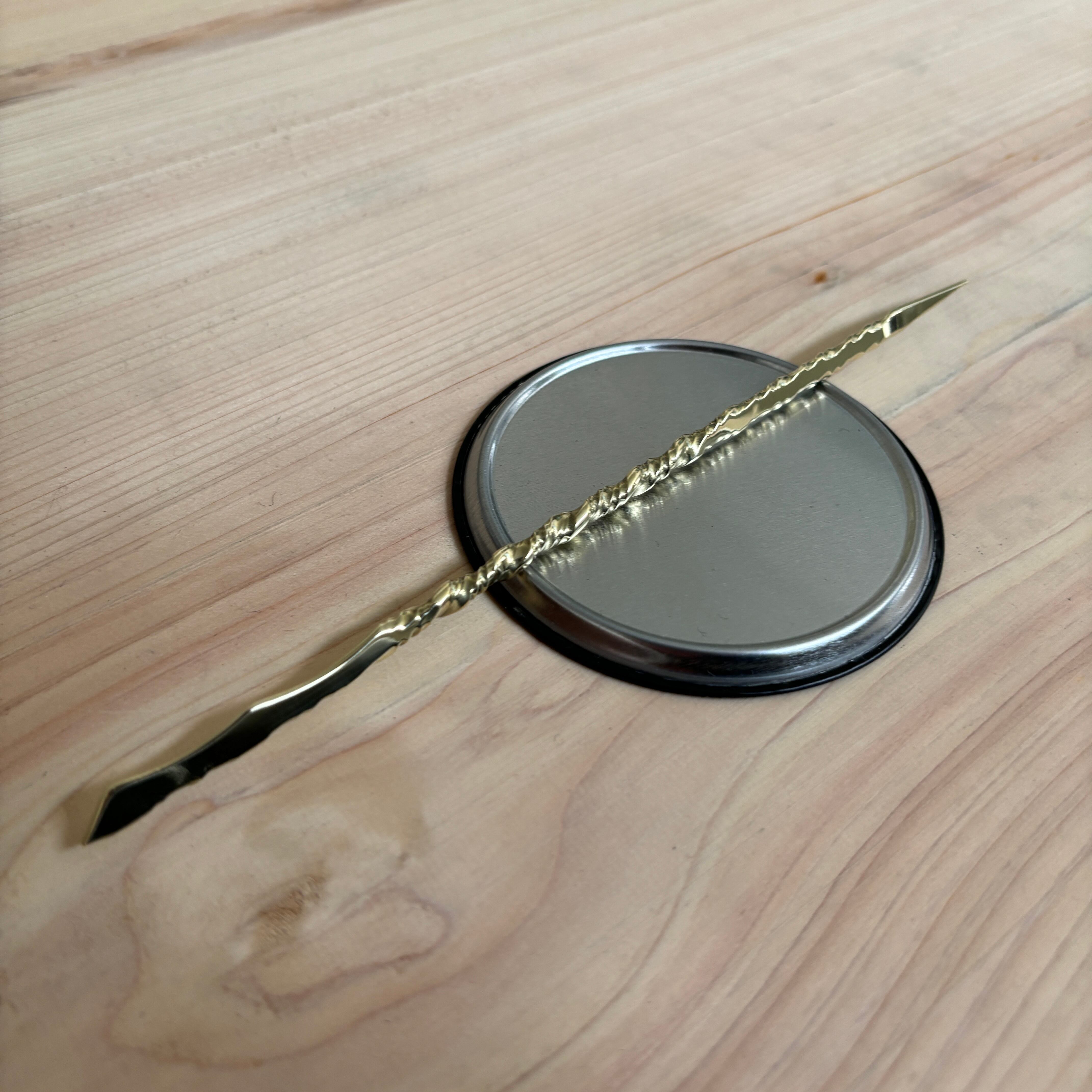 ソイルスティック 根かき棒 月刀②（約幅4.5mm 長さ20cm）【サボテン