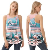 Women's All Over Print Loose Tank Tops Retro 4620
