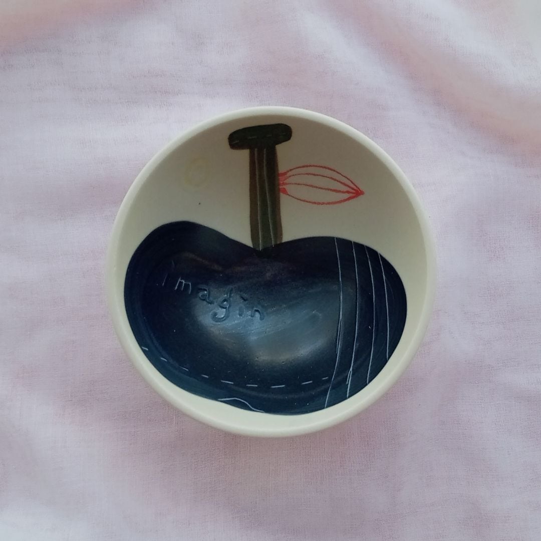 黒いりんご茶わん shimacraft