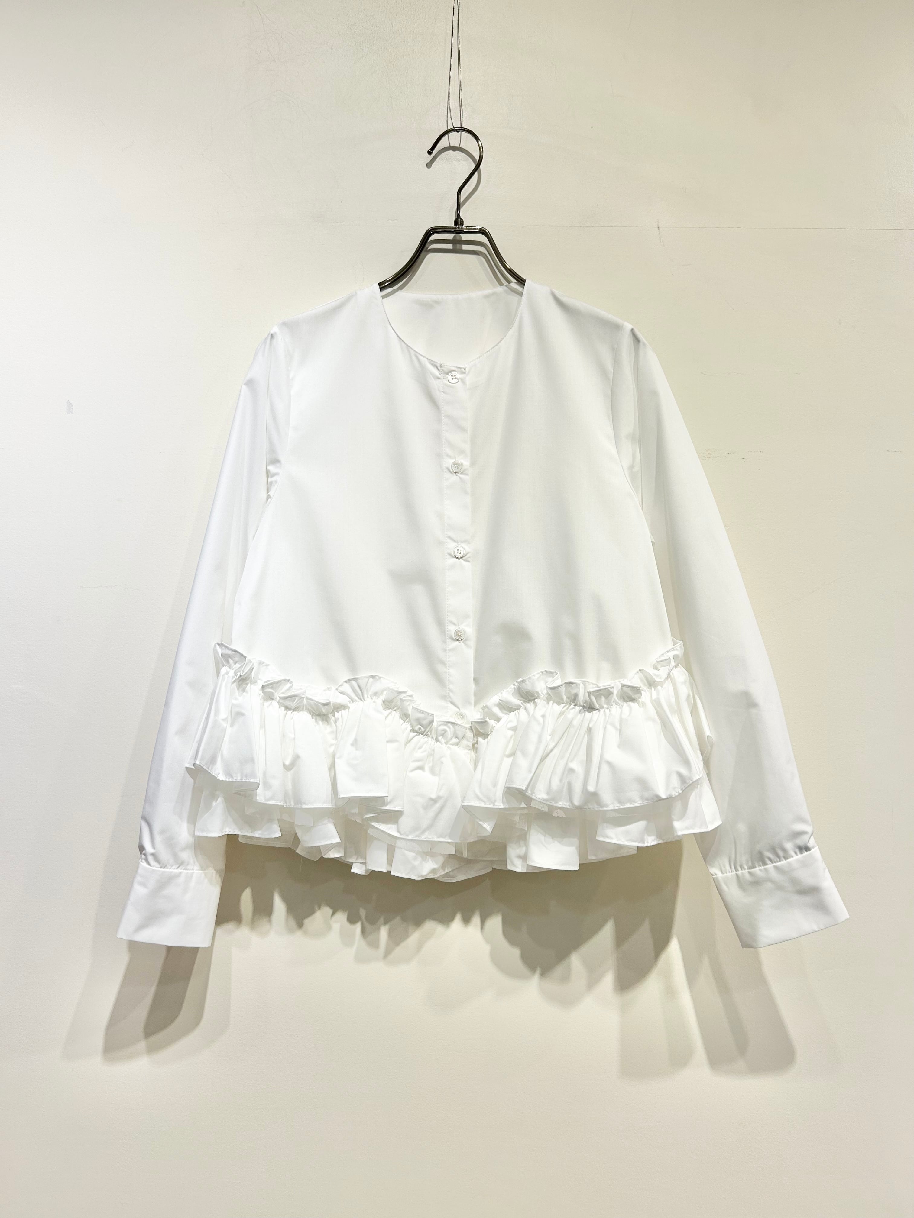 PICCIN PERLA ペプラムチュールブラウス
