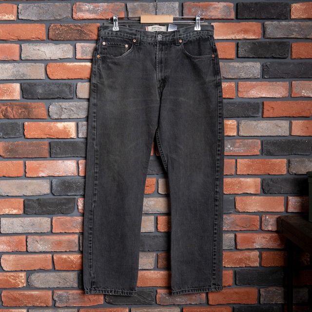 【W34 L30】Levi's 505 Black Denim "USED"  リーバイス  ブラックデニム NO.8