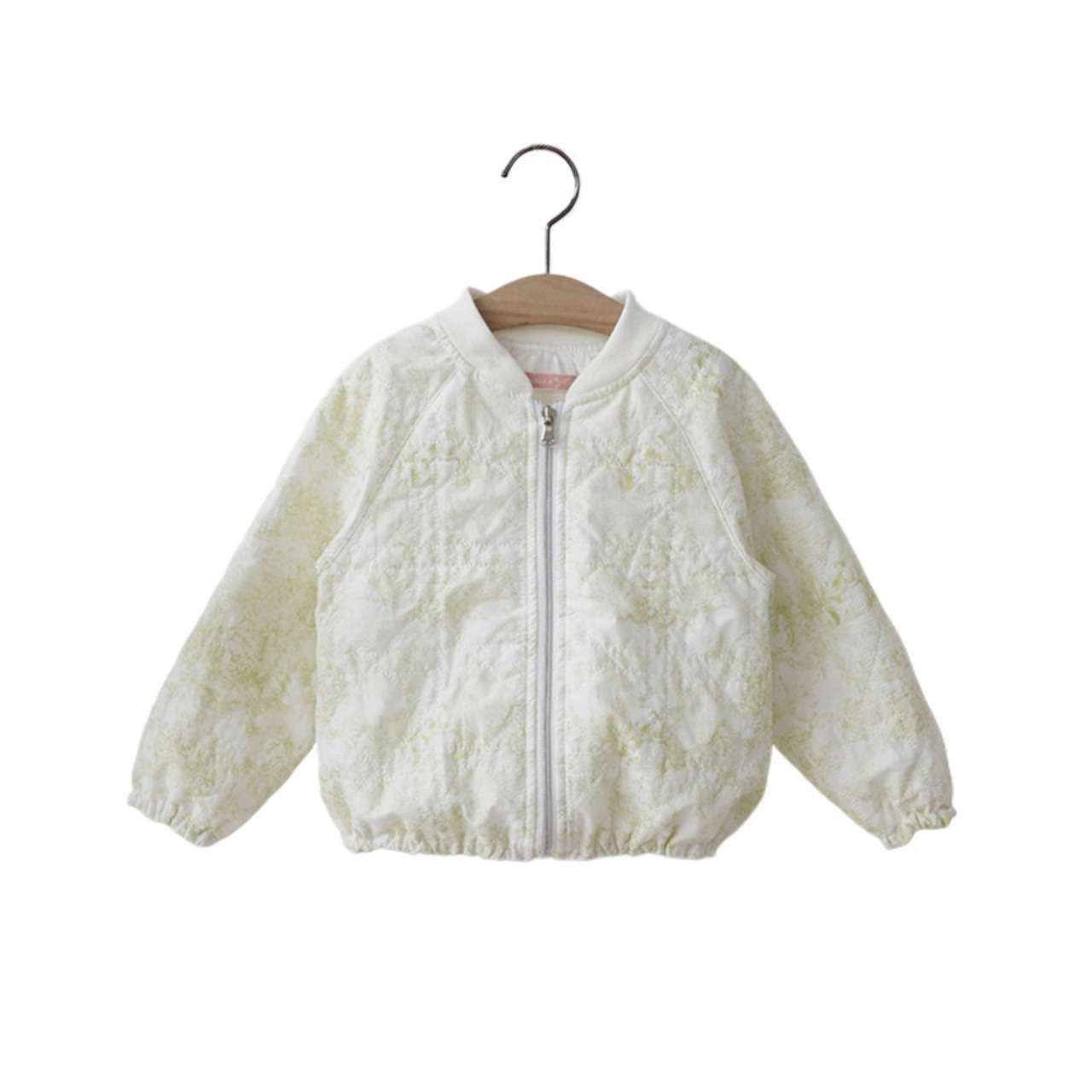 秋花柄ソフトジャケット