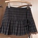 チェックリボンプリーツミニスカ ・70748