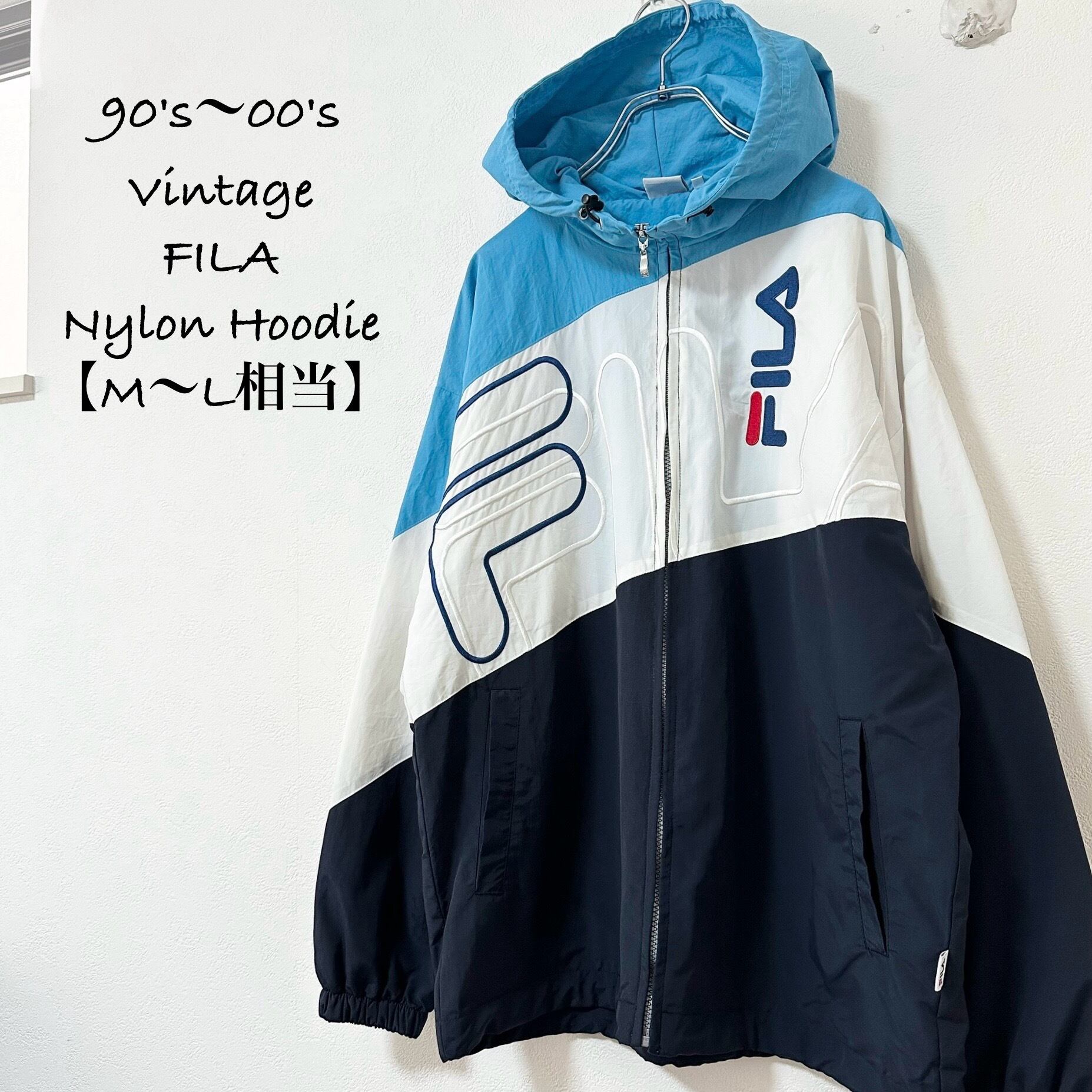90s☆vpintage/ヴィンテージ☆FILA/フィラ☆ナイロンジャケット 90s☆vpintage/ヴィンテージ☆FILA/フィラ☆ナイロンジャケット
