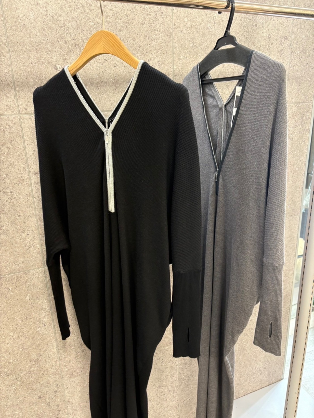 ROSIEE センターファスナーリブニットOP 771212