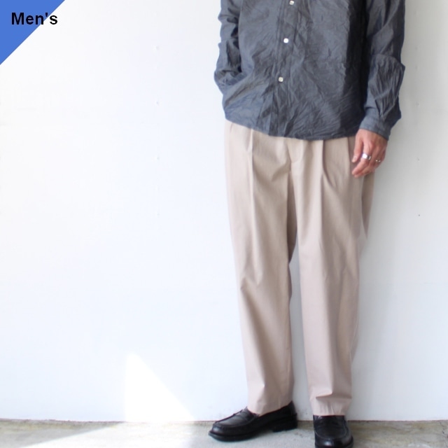 FANTASTICDAYS  2タックテーパードトラウザーUNSLACKS-M-241-01　（Beige）