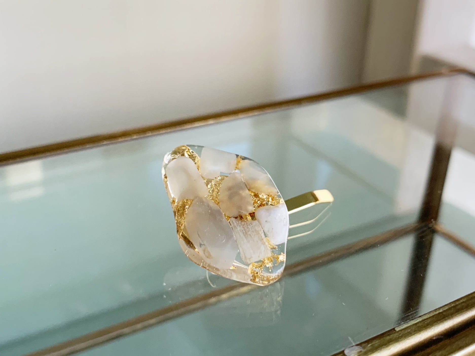 強運を引き寄せるルチルクォーツ・クリア・ヘアゴム | canoha