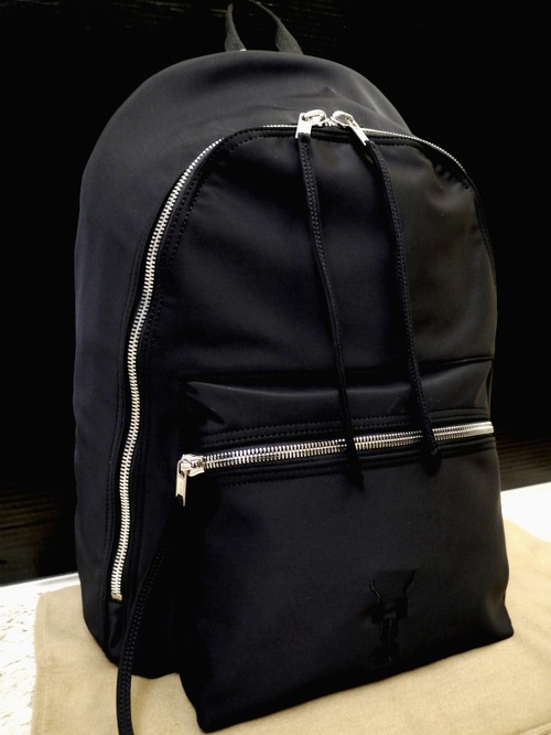 美品13万◆DRKSHDW ダークシャドウ リックオウエンス ウレタン ナイロン バックパック リュック 黒◆ ファーストラインでも大人気モデル♪ 