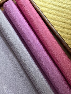 帯揚げ　色無地　和小物さくら