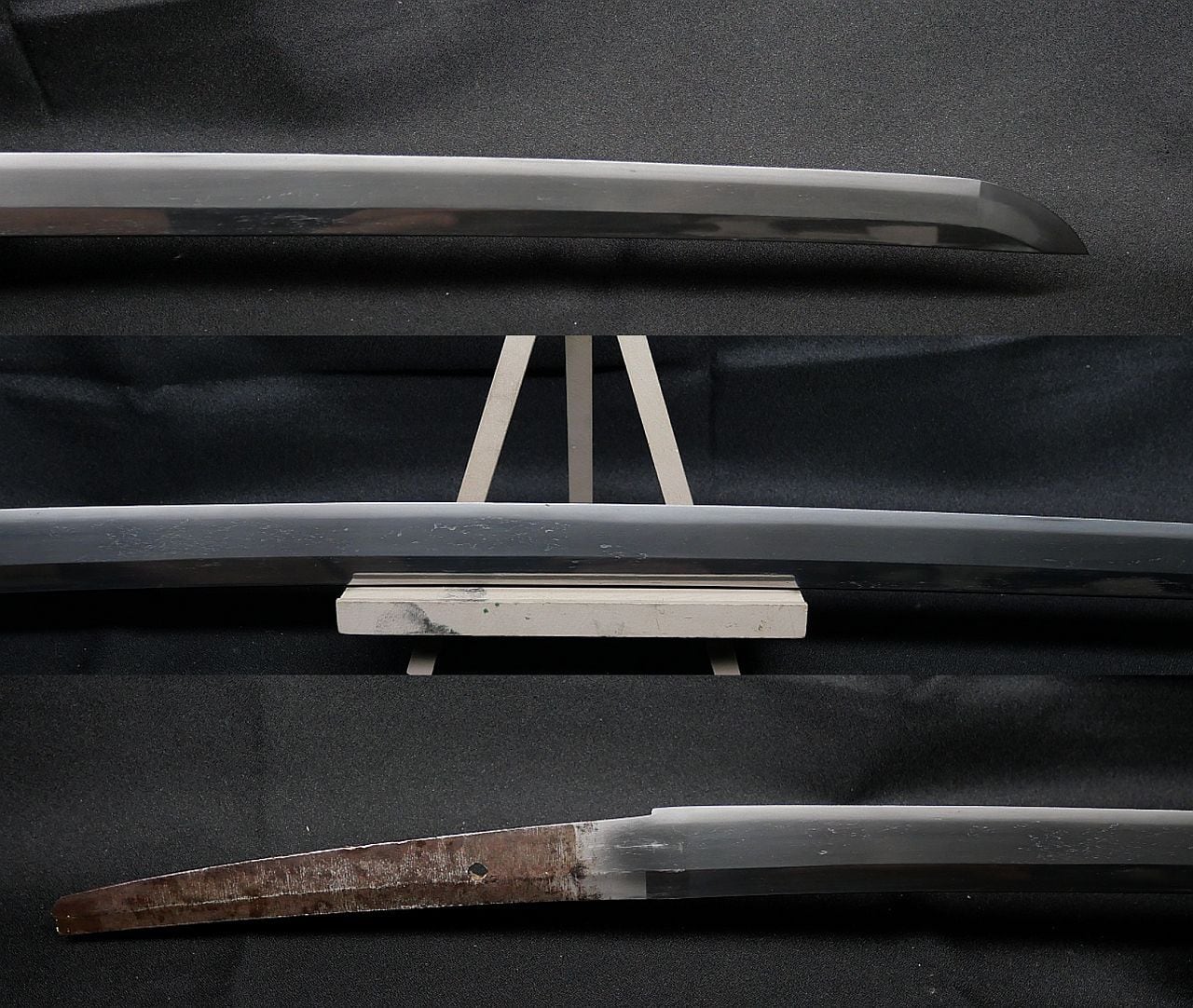 新々刀】刀身重量800g 71.5cmの豪刀 元幅約3.2cm 元重 約7mm 研磨済