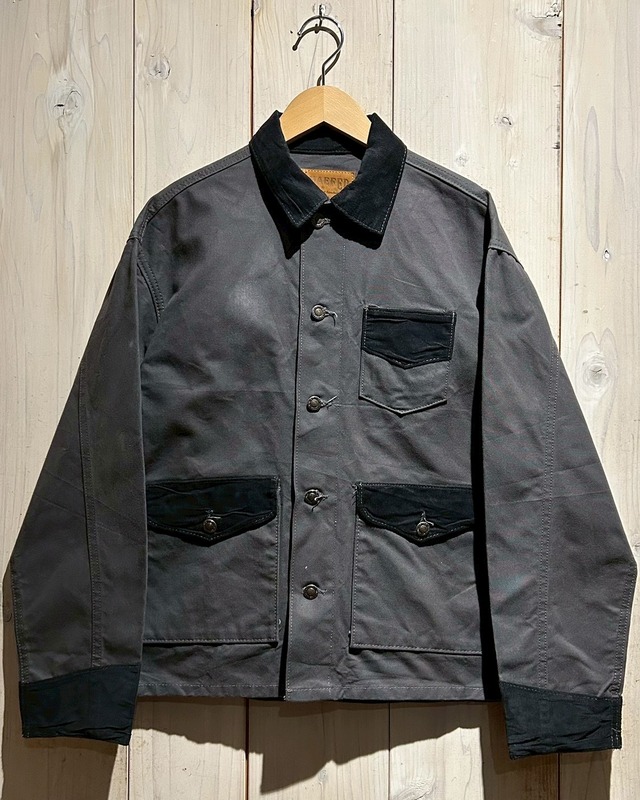 【a.k.a.C.a.k.a vintage】Corduroy Switching Vintage Loose Duck Jacket