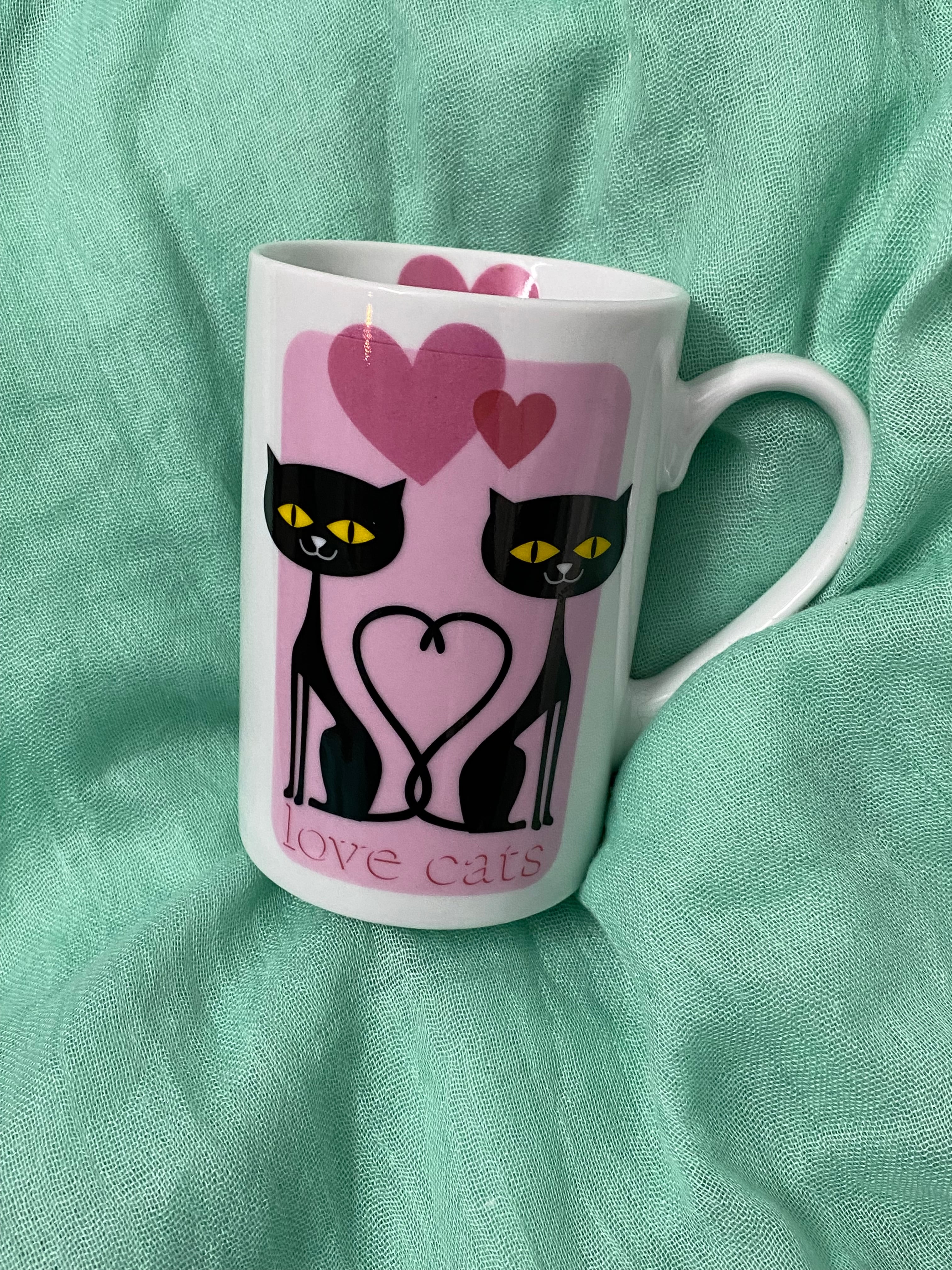 ドイツ マグカップ 猫 ラブキャッツ Love Cat マグカップ 黒猫