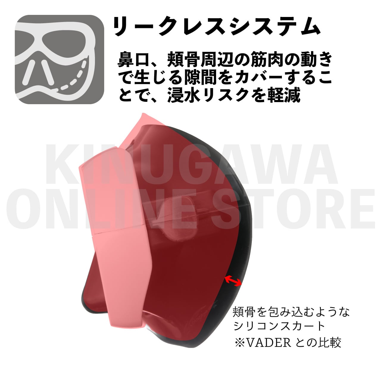 【OnlineStore限定】VADER fanette リバイバルカラー GULL ダイビングマスク