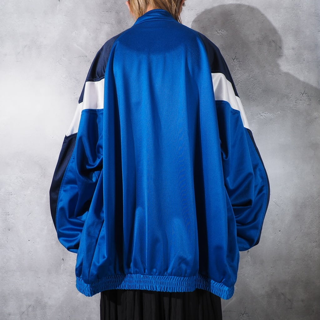 1990s Multi color panel Switching vintage loose Track jacket