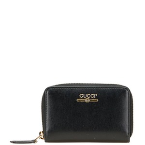グッチ ロゴ コインケース 547597 ブラック レザー レディース GUCCI 【中古】