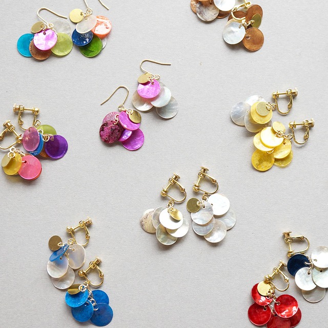 【MIX】Shell earrings  : シェルイヤリング
