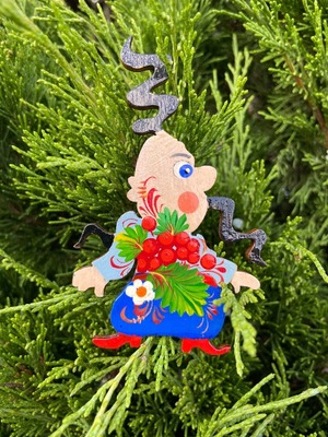 ペトリキウカ塗りマグネット コサック（ホロベッツ作）