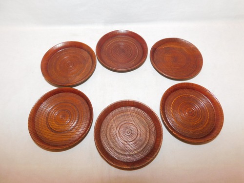 シンプルコースター(6客) wooden Japanese tea six saucers(No8)
