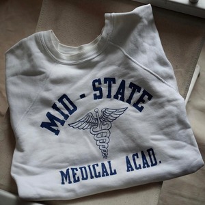 USED 60's raglan sweat shirt ''cutoff''