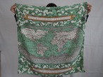 Vintage Earth pattern scarf