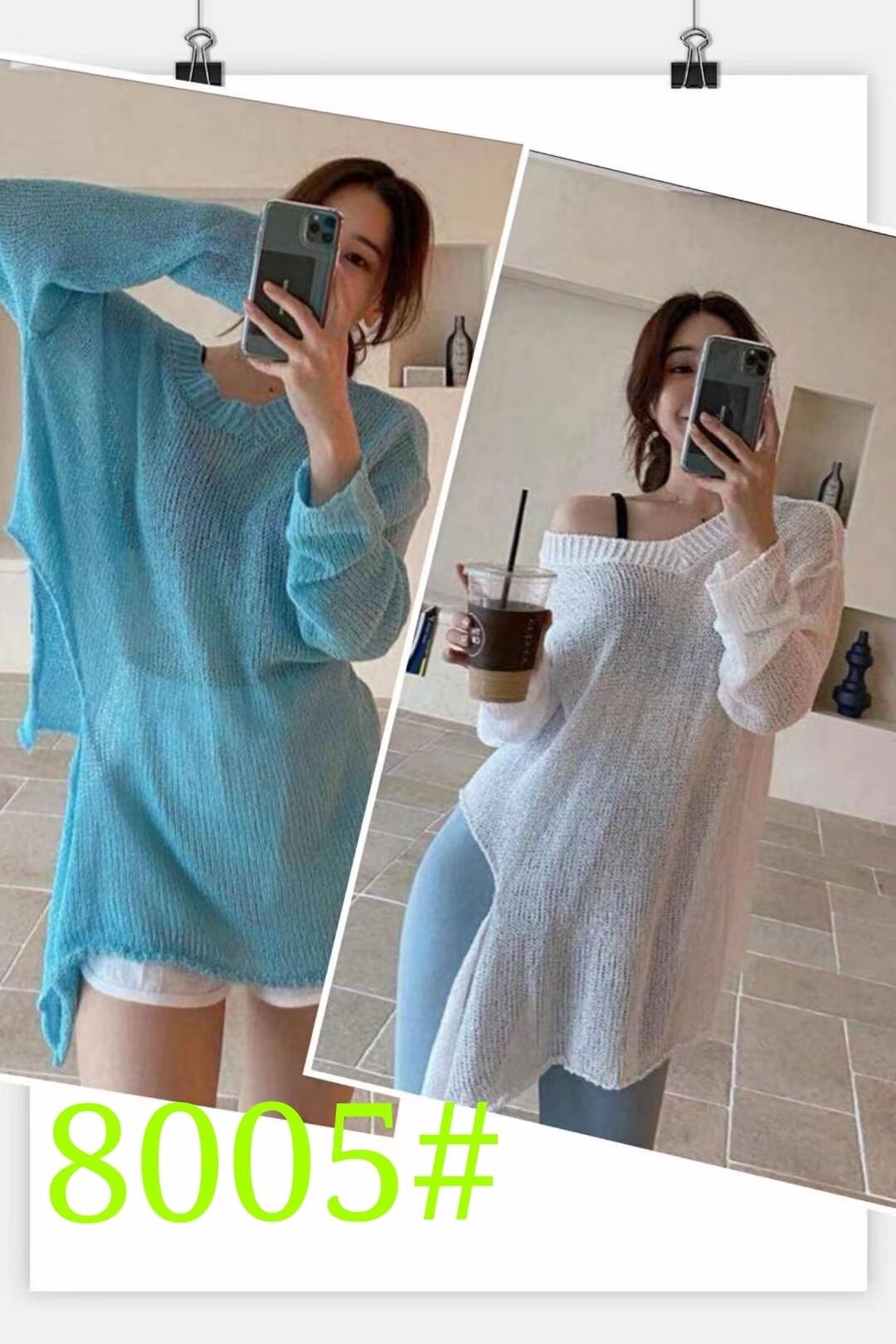 スリットサマーニット　AJ1079-8005