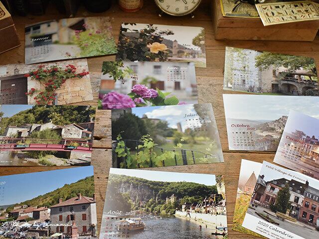 2020年「フランスの美しい村」ポストカードカレンダー 