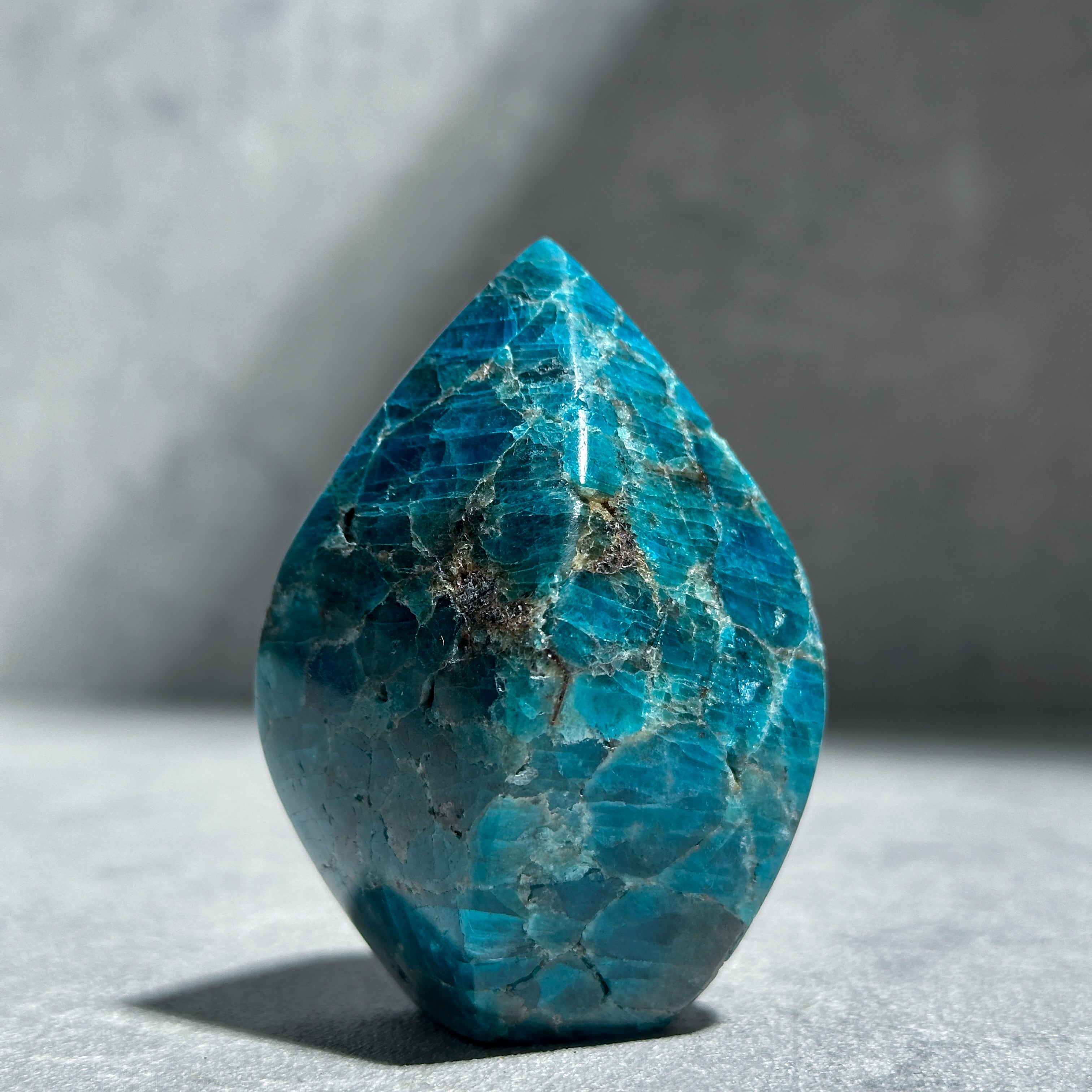 天然石アパタイト ブルーアパタイト フレイム型24◇ Blue Apatite ◇ 天然石・鉱物