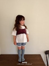 韓国子供服 / BANANA J / 26Autumn / ニットボーダーパンツ / 秋服 / キッズ *XS~JS*