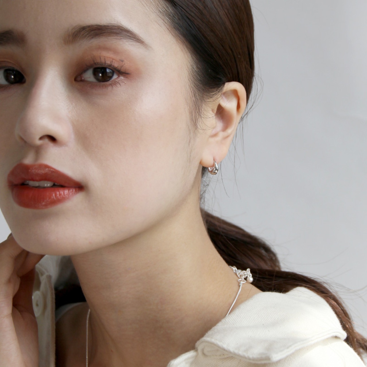 【ネコポス便】スモールフープピアス (0027)