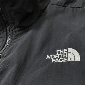 【THE NORTH FACE】デナリジャケット フリースジャケット ワンポイントロゴ 刺繍ロゴ ハーフドーム ジップアップ フルジップ 黒 L ノースフェイス US古着