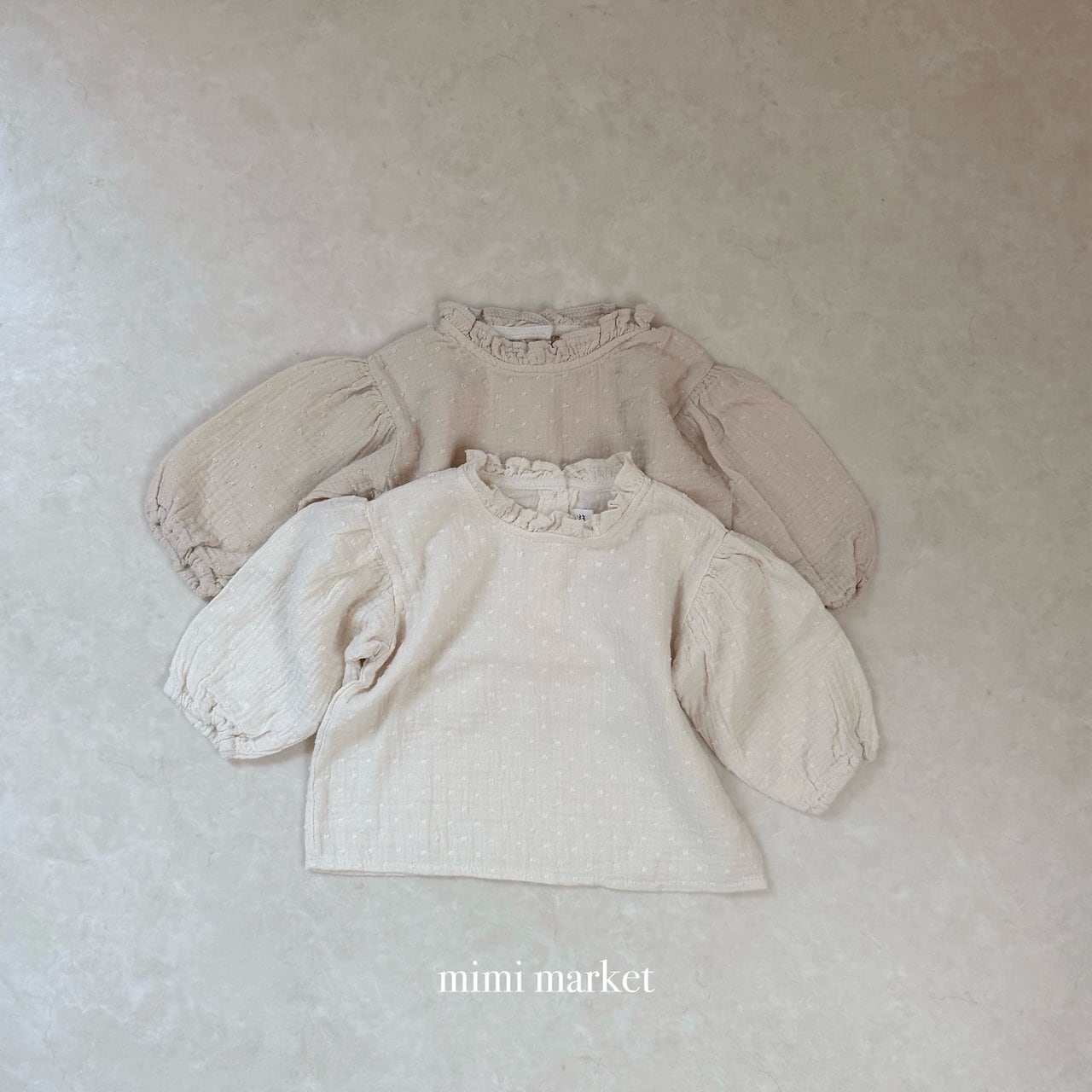 送料無料【予約】/  ネックフリルブラウス / mimimarket