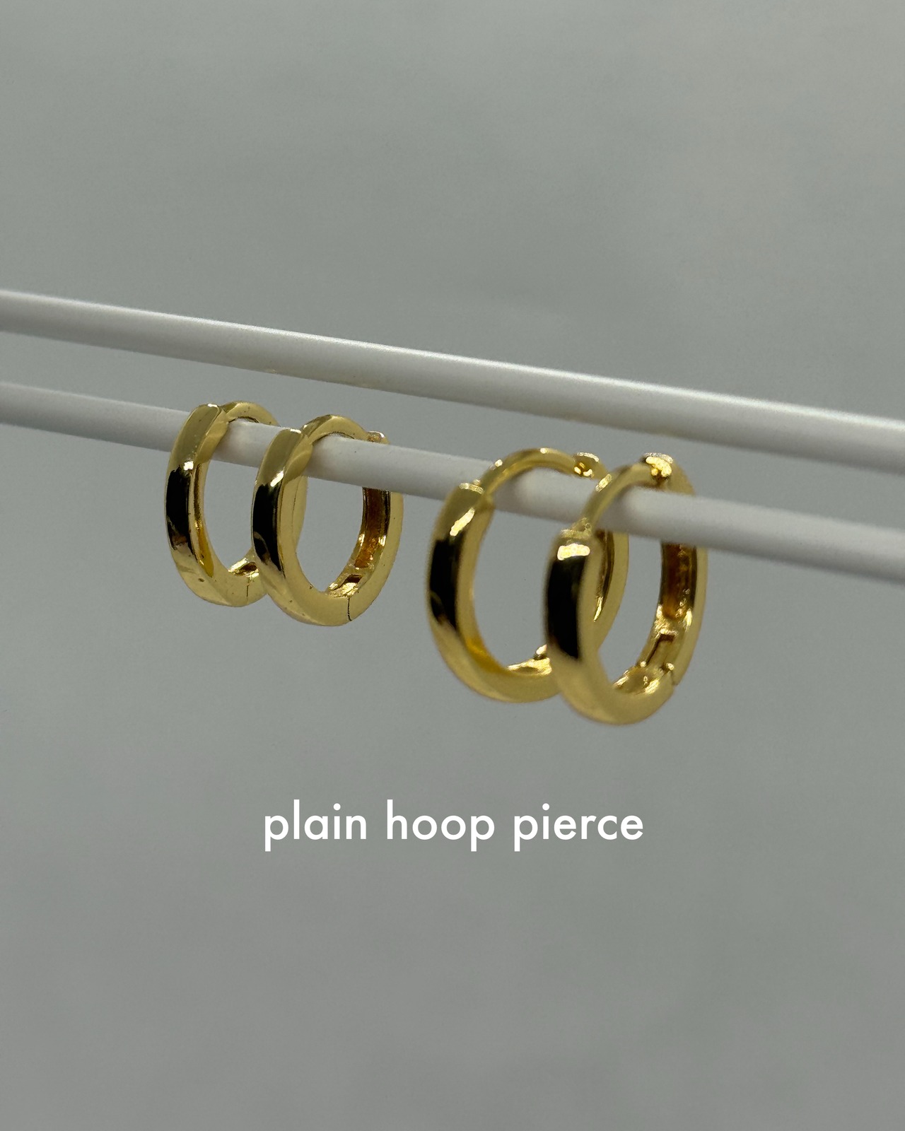 plain hoop pierce M