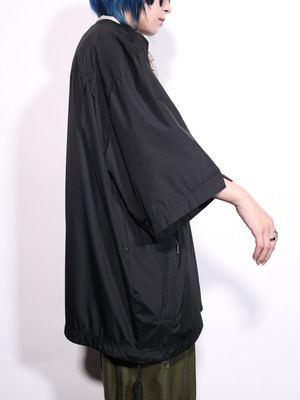 mock neck design half snap s/s pullover