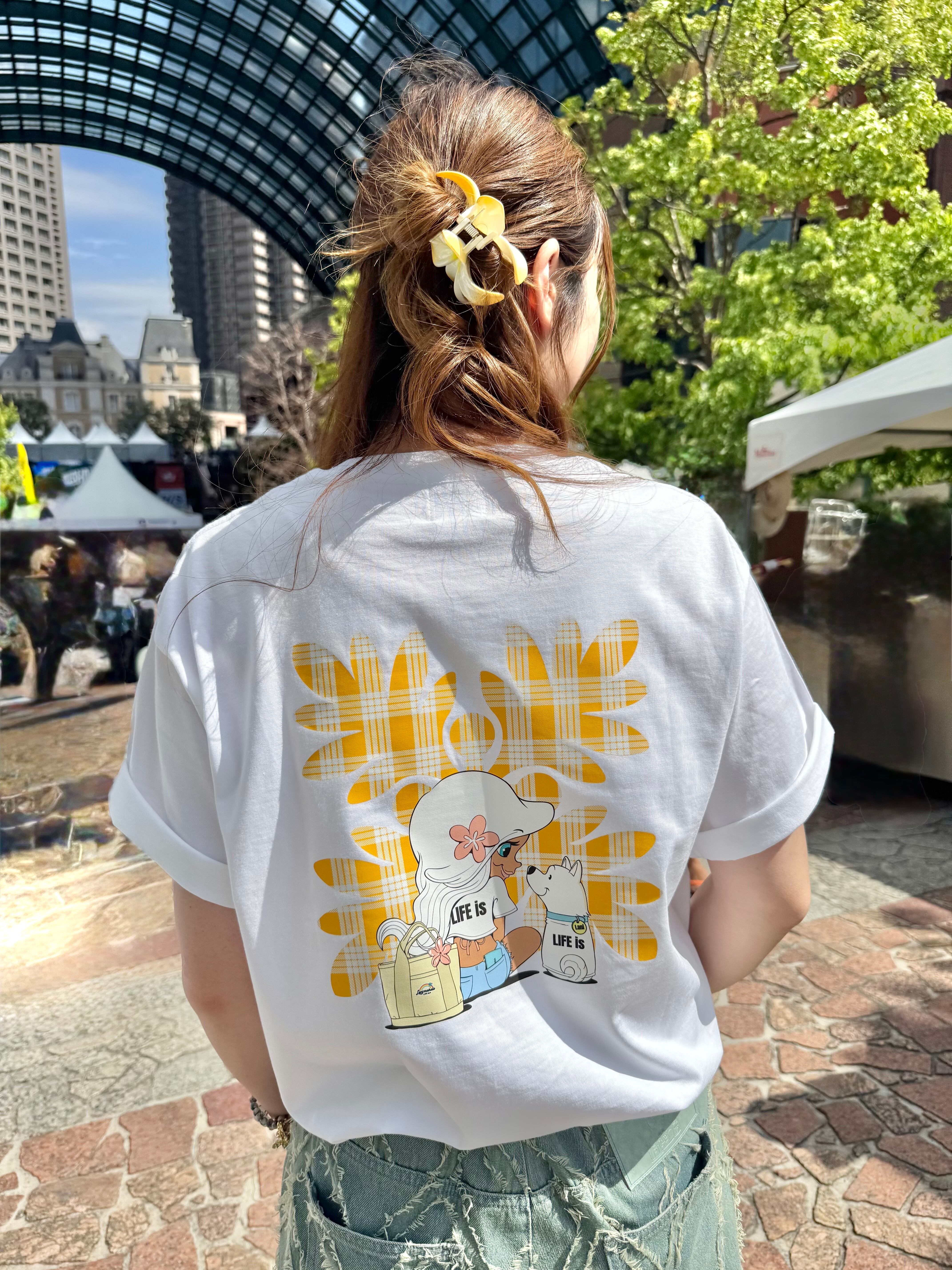 【mapuaコラボ】パラカチェック ラウアエTシャツ ¥6,990×tax