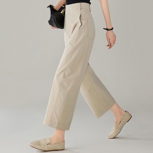 ワイドレッグクロップドパンツ 3color W00374