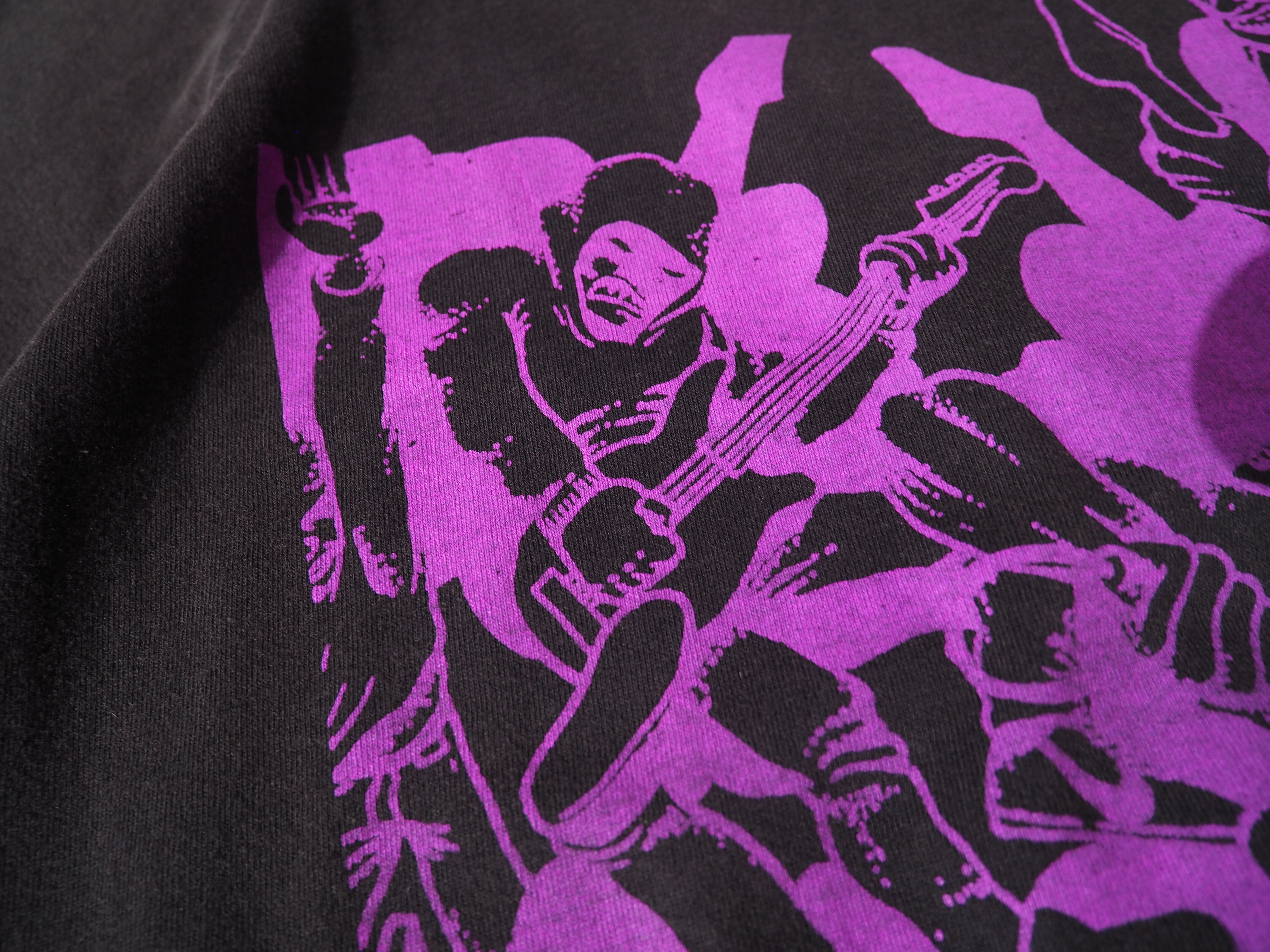 Low vision fade discoloration aging printed tee