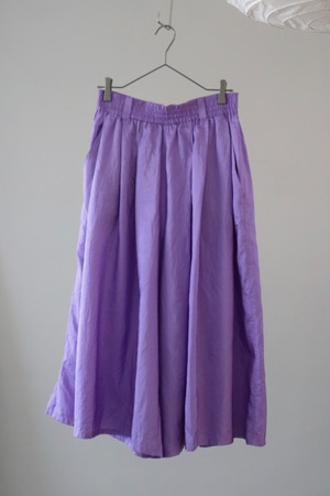 80s-90s silky polyester easy wide pants