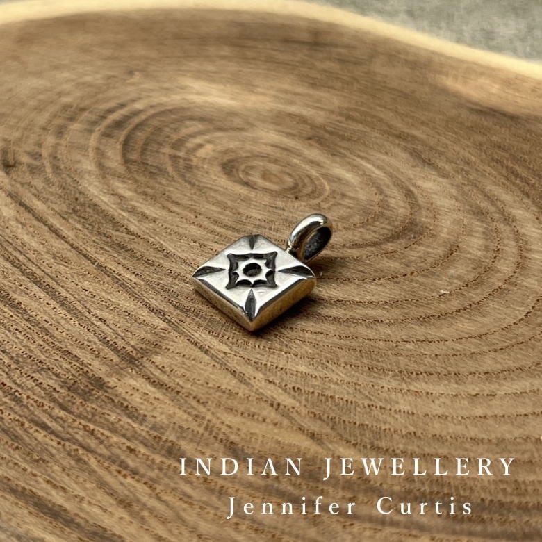 Indian Jewelry ターコイズ×12KGF フェザーネックレストップ