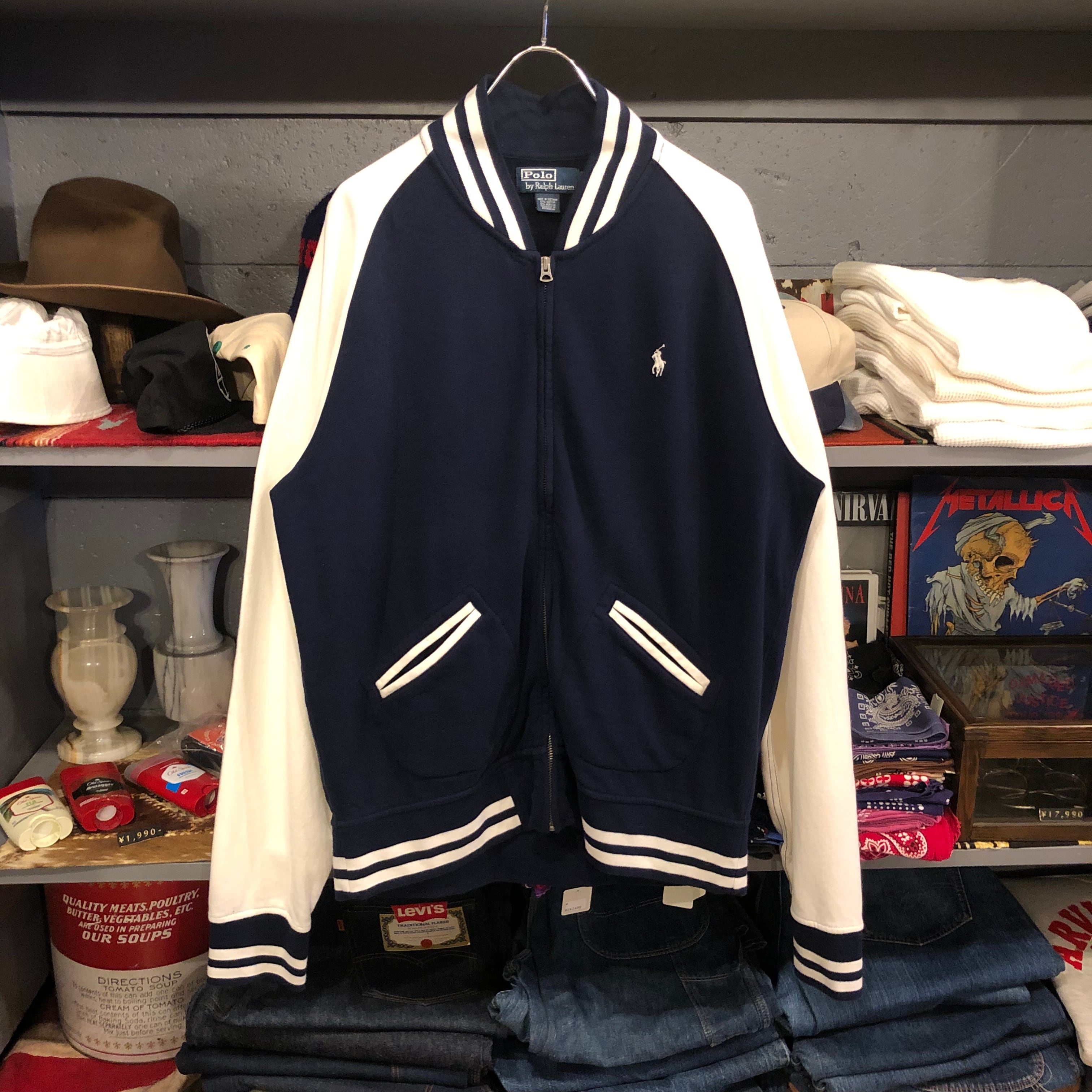 90s POLO Ralph Lauren ヴィンテージ Varsity USA POLO RALPH LAUREN - 【POLOSPORT】90s USA製 ベースボールスタジャン