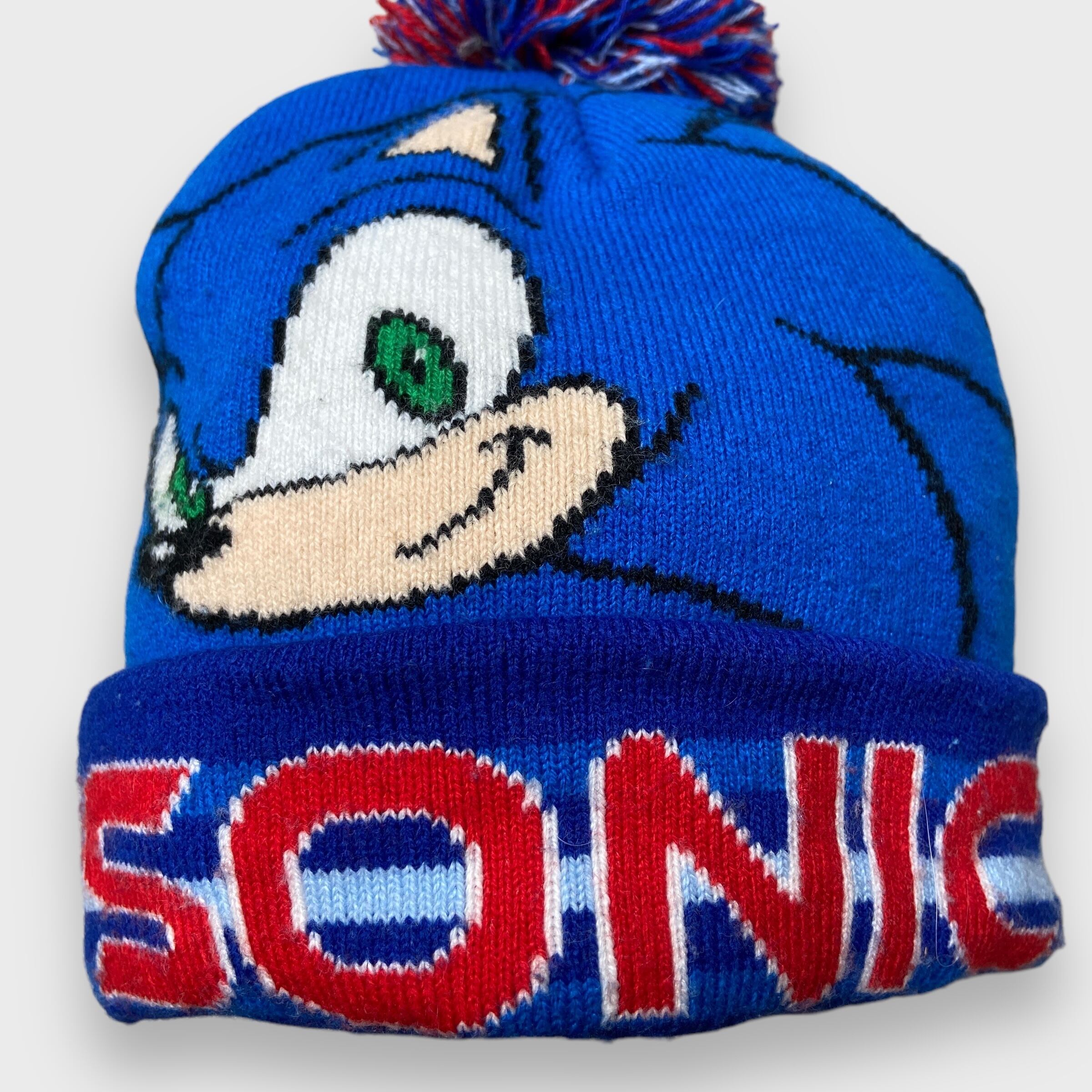 SONIC ソニック・ザ・ヘッジホッグ ポンポン付きニット帽 キャラ