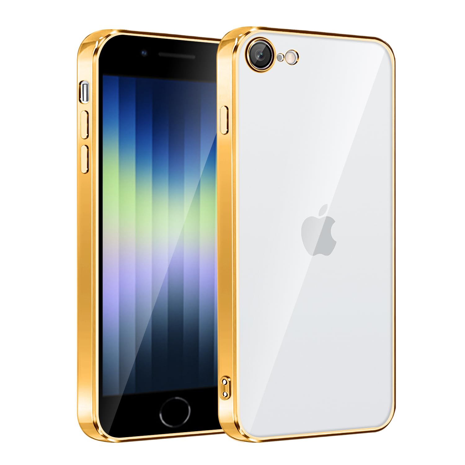 対応 iPhone se第 2/3 世代 用の ケース アイホン SE3/SE2 8 7 case TPU カバー 軽量耐衝撃 ゴールド